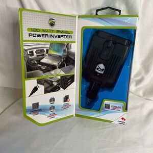 Black 120 Watt Swivel Power Inverter
